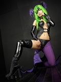 [Cosplay]  Darkstalkers  Morrigan with great body in latex(40)